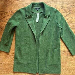 J. Crew sweater blazer in heathered fern green color XS NWT